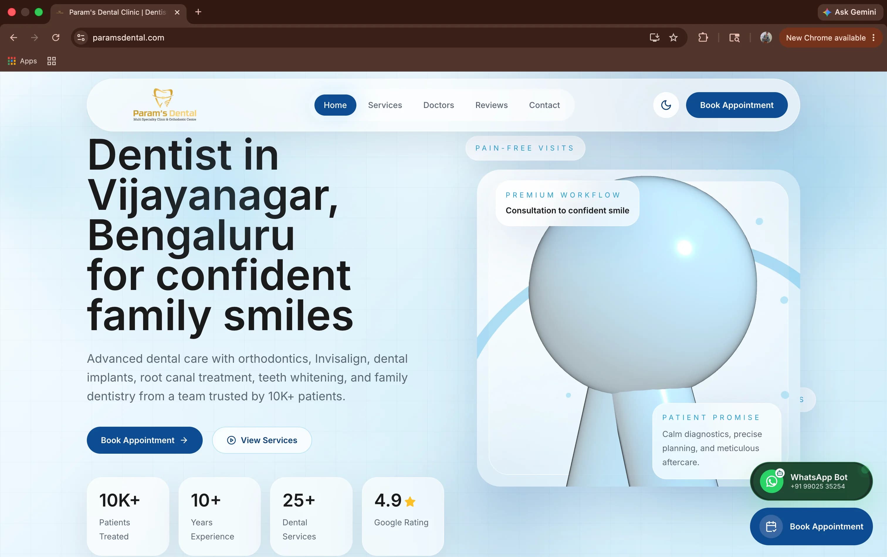 Premium business website preview